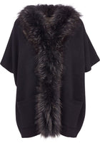Nina poncho Svart