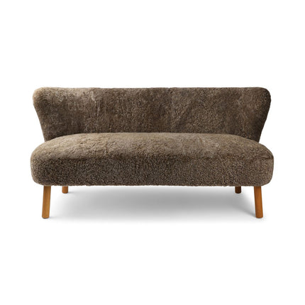 Emanuel 2-seters sofa Lysebrun