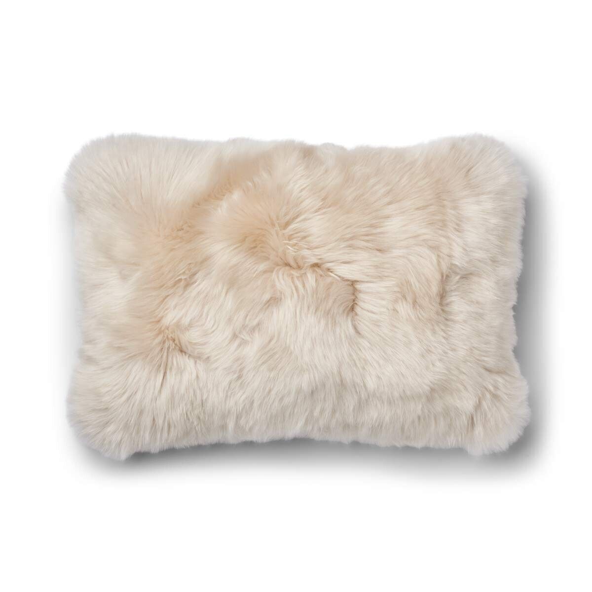 Checked Collection | Ullpute | Langhåret | 52x52 cm | 34x52 cm Sand-Beige / Beige