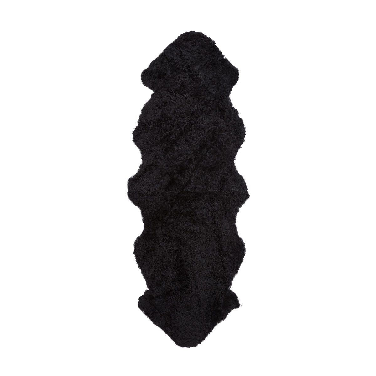 Saueskinn | Korthåret | New Zealand | 180x60 cm Svart