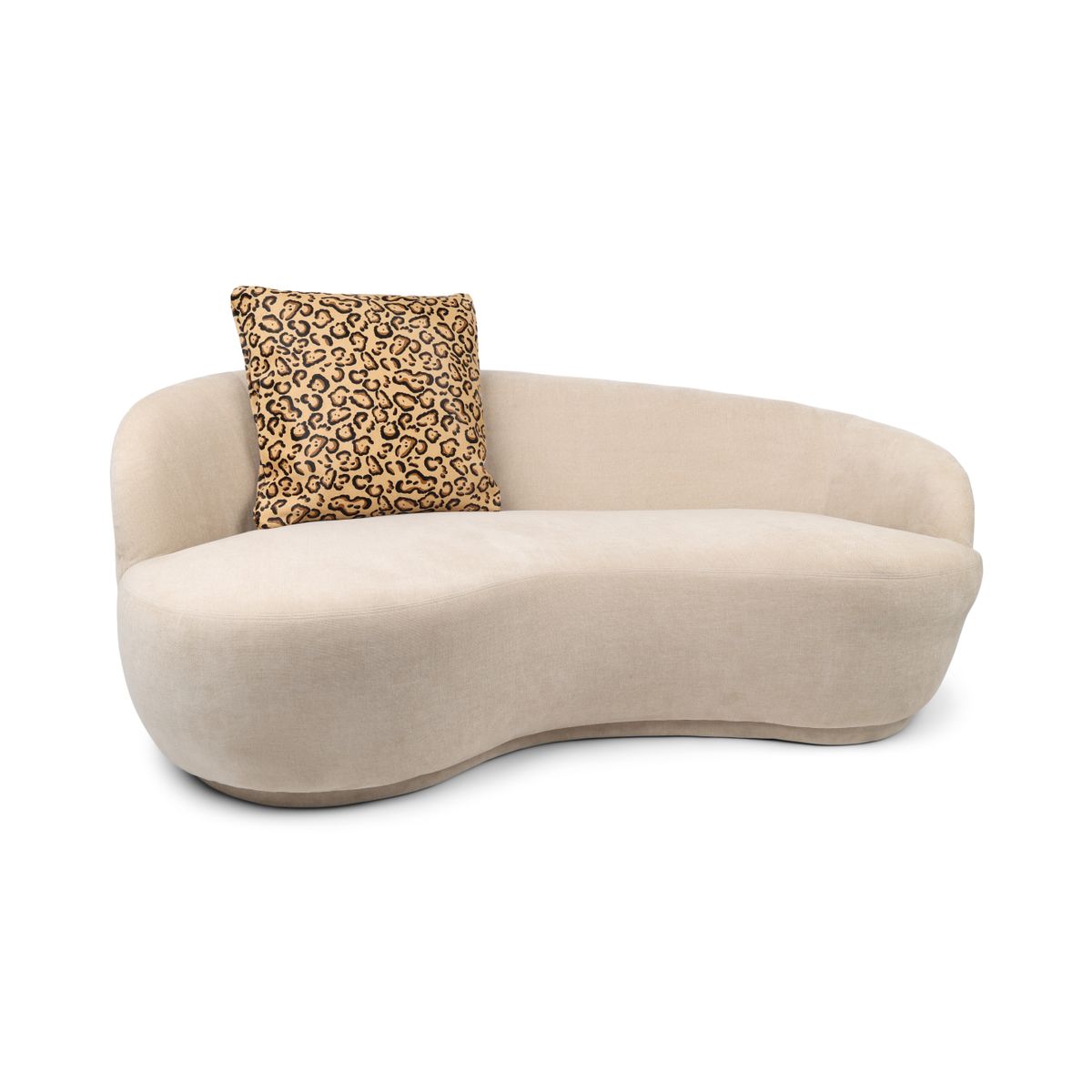 Premium Kuskinnspute | Tosidig Sand/Brun Leopardmönster