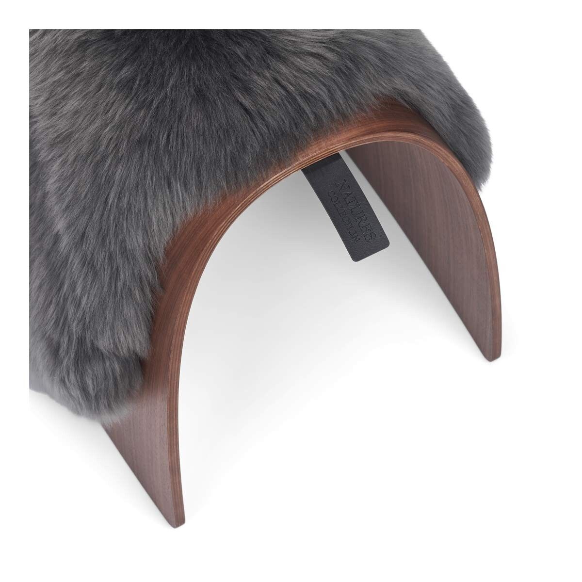 Sheep Stool cover | Langhåret | New Zealand Mørk grå