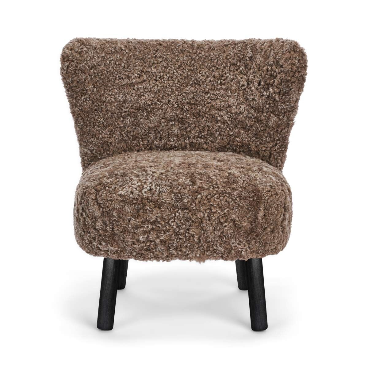 Emily Lounge Chair | Korthåret Lysebrun