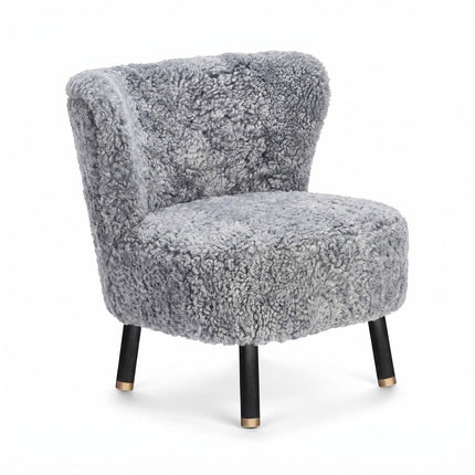 Emil Lounge Chair | Korthåret Lys Grå