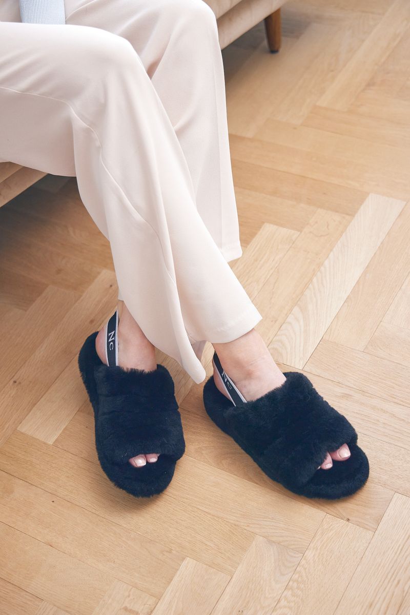Tony slippers Svart
