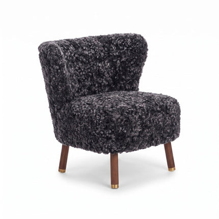 Emil Lounge Chair | Korthåret Koksgrå