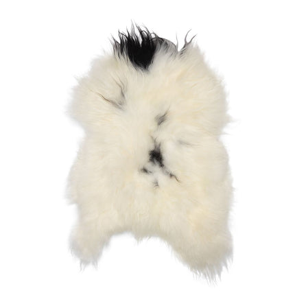 Islandsk saueskinn | Lang ull | 90 cm Flekkete
