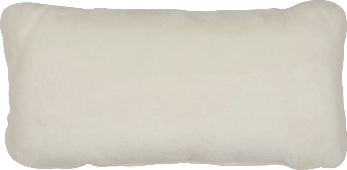Saueskinnpute | Mokkasin | Dobbeltsidig | 28x56 cm Hvit