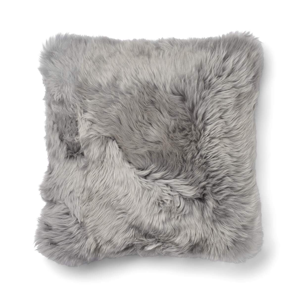Checked Collection | Ullpute | Langhåret | 52x52 cm | 34x52 cm Rutet – Grå/Lys grå