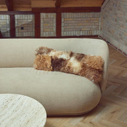 Saueskinnpute | Toscana | Dobbeltsidig Svart / Hvit Mix