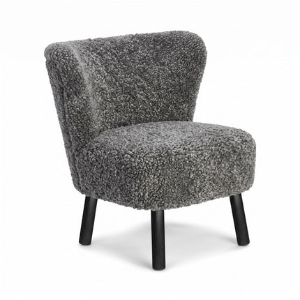 Emily Lounge Chair | Korthåret Grå