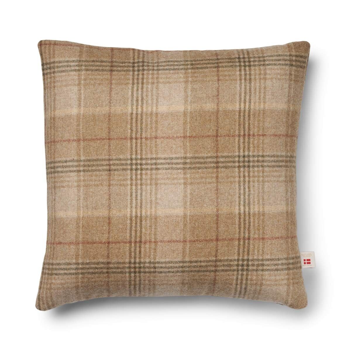 Checked Collection | Ullpute | Dobbeltsidig | 52x52 cm | 34x52 cm Sand-Beige