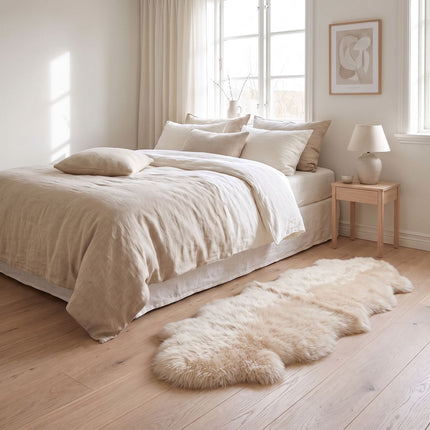 Fellvang Dobbel Saueskinnsfell | Langhåret | New Zealand | 160x60 cm Champagne