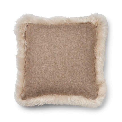 Ullpute | LW-bekledning | 52x52 cm Beige/lin