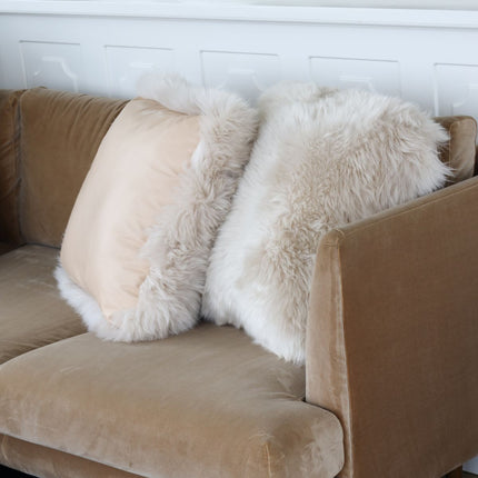 Long-Wool saueskinnspute | LW | Skinnunderlag Hvit