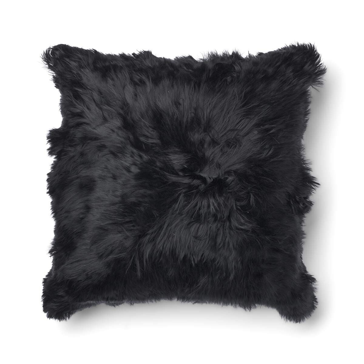 Maxi Float pute | Alpakaull | 90x90 cm Svart