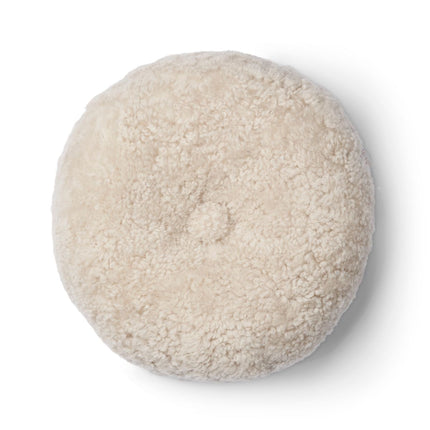 Saueskinnpute | Korthåret | New Zealand | Dobbeltsidig | Ø40 cm