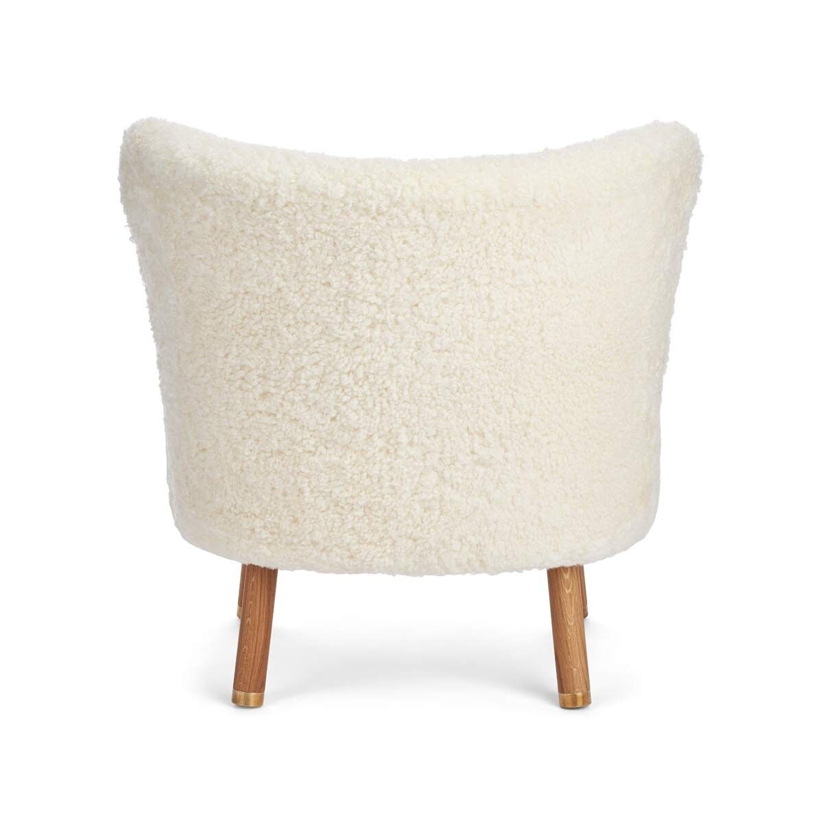 Emil Lounge Chair | Korthåret Hvit