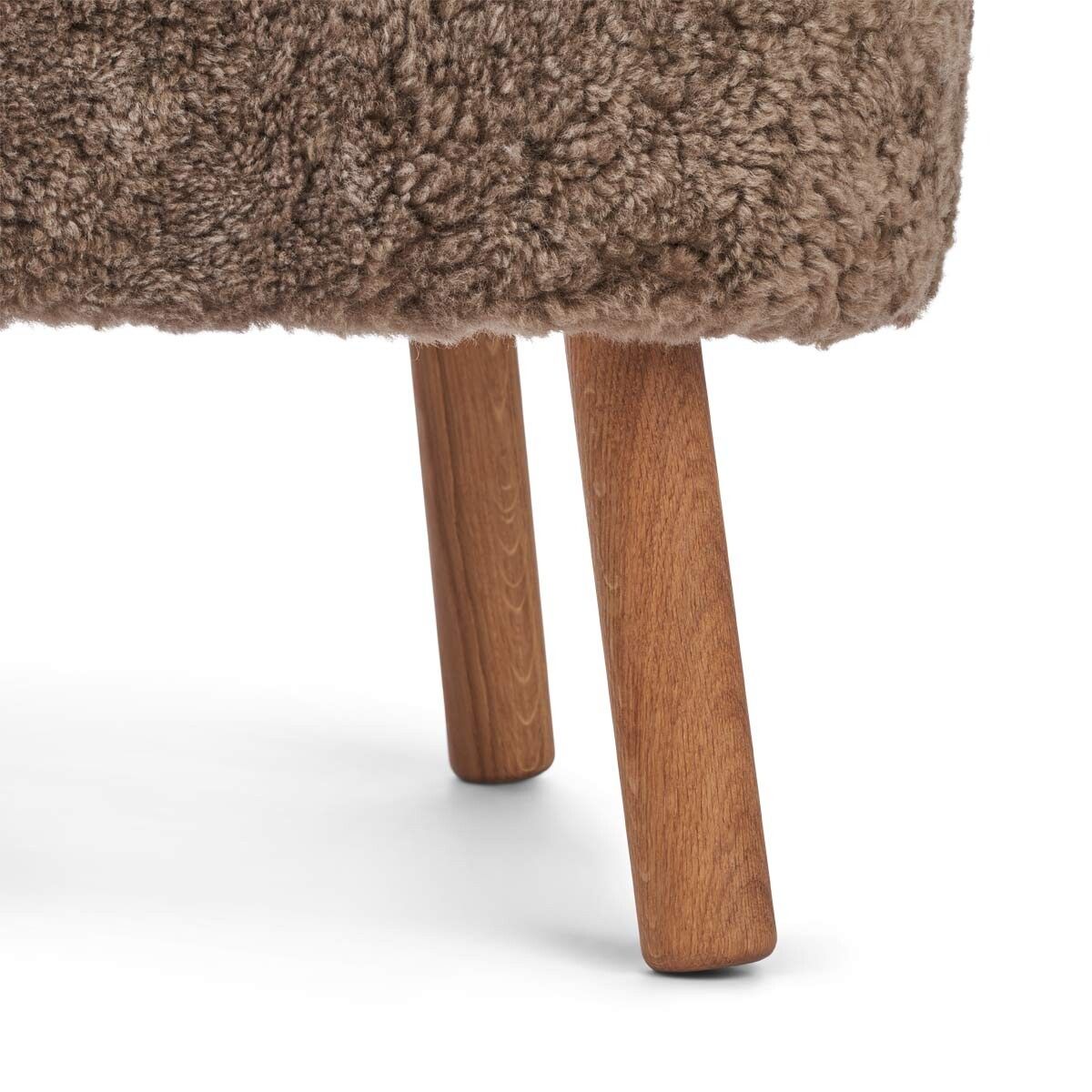 Emil Lounge Chair | Korthåret Lysebrun