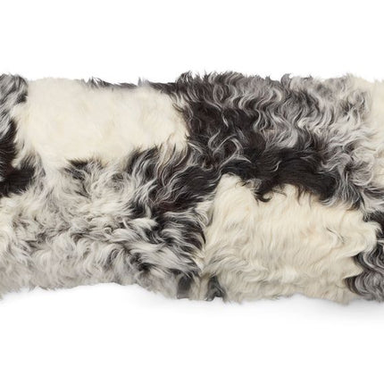 Saueskinnpute | Toscana | Dobbeltsidig Svart / Hvit Mix