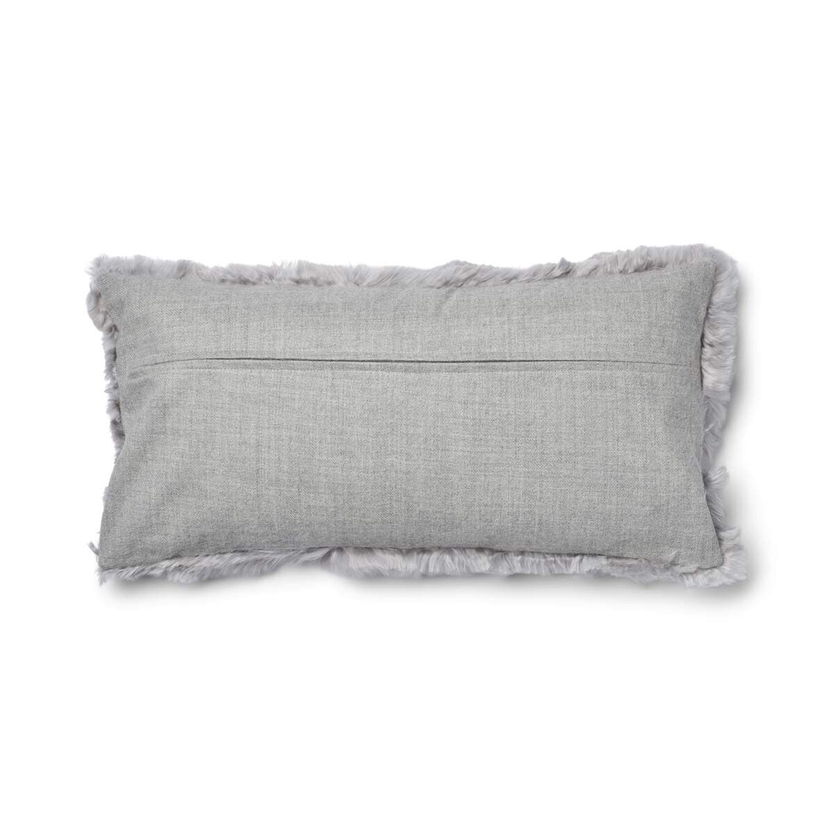 Alpakaullpute | Langhåret | 40x40 cm, 30x60 cm & 60x60 cm Lys Grå