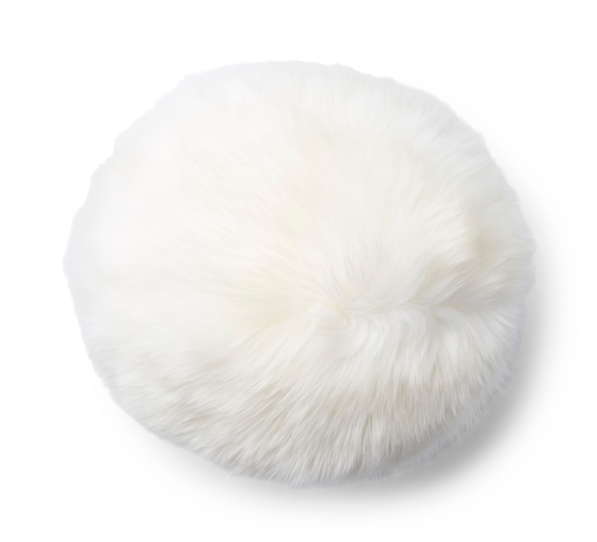 Angelite pute | Langhåret | New Zealand | Ø25/30/35 cm Hvit