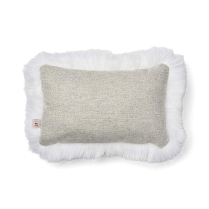 Classic Collection | Ullpute | Langhåret | 52x52 cm | 34x52 cm Sølv / Hvit