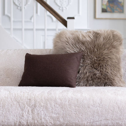 Dobbeltsidig pute | 34x52 cm Beige