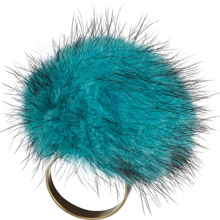 Pom Pom-ring Aqua