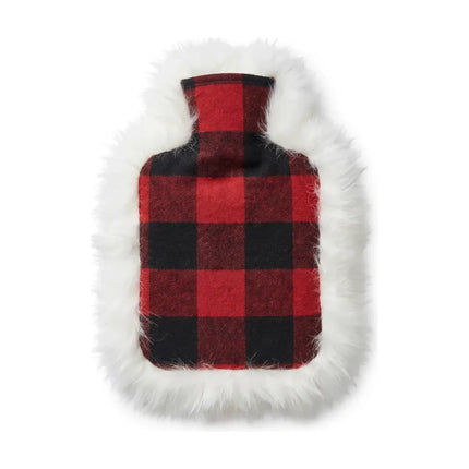 Varmtvannsflaske | Saueskinn og ull | 37 x 27 cm Rob Roy Tartan Rød/Hvit