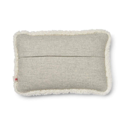 Classic Collection | Ullpute | Korthåret | Dobbeltsidig | 52x52 cm | 34x52 cm Sølv / Hvit