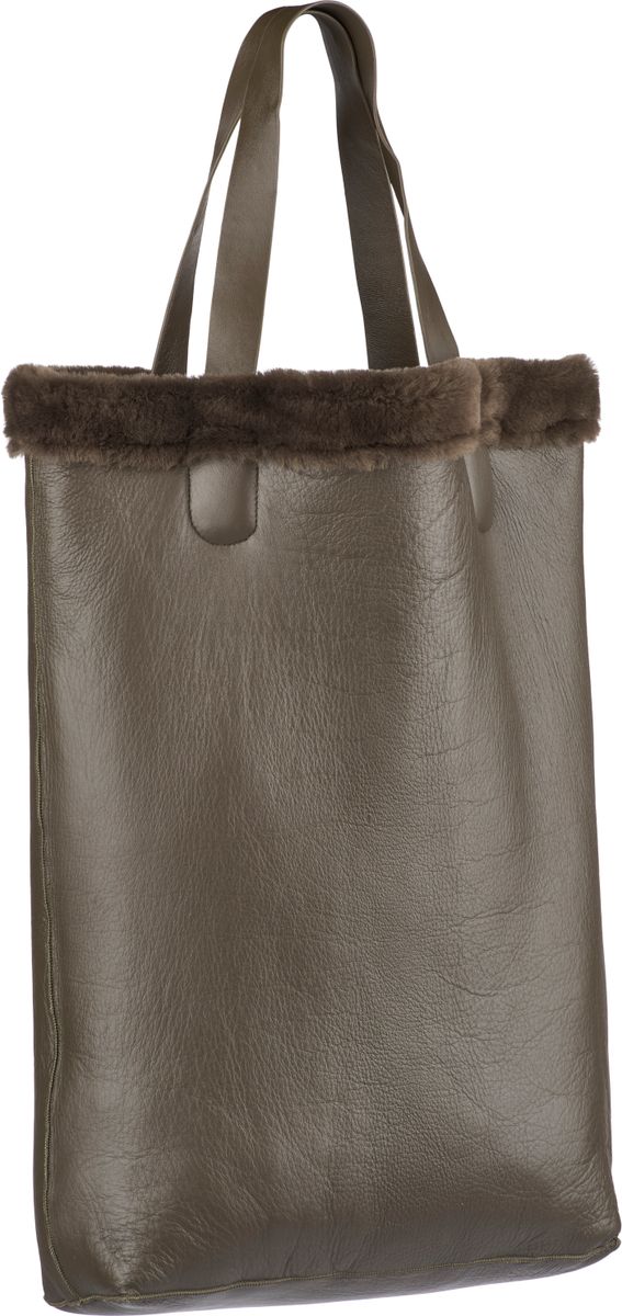 Leonora shopper Mosegrønn