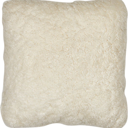 Saueskinnspute i kort ull - dobbeltsidig - 40x40 cm