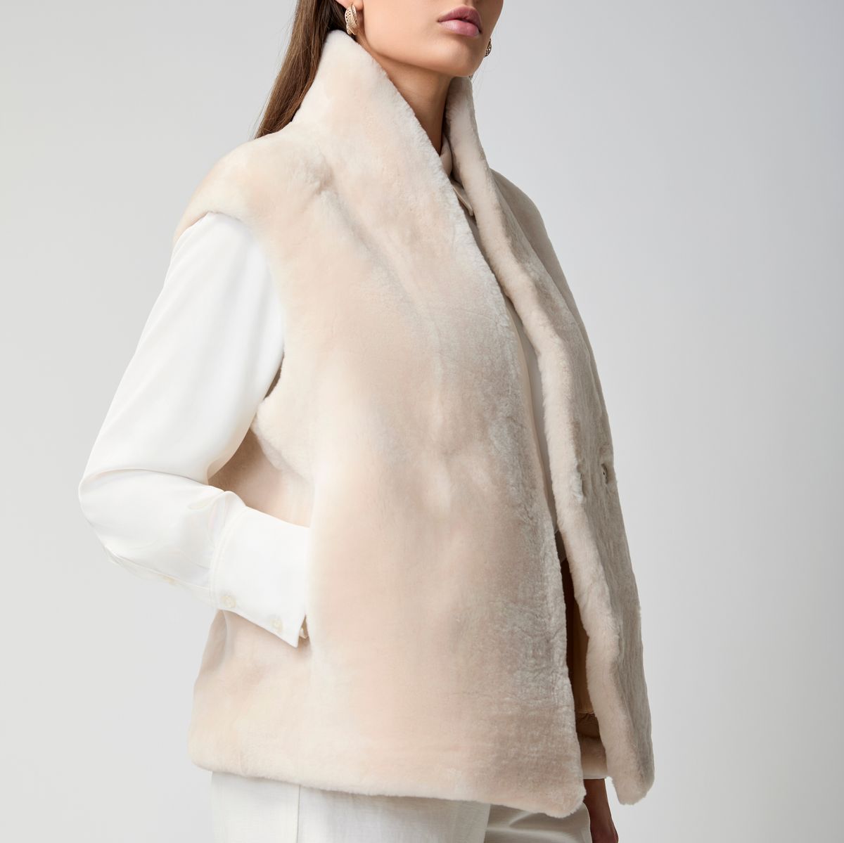 Carmen vest Beige