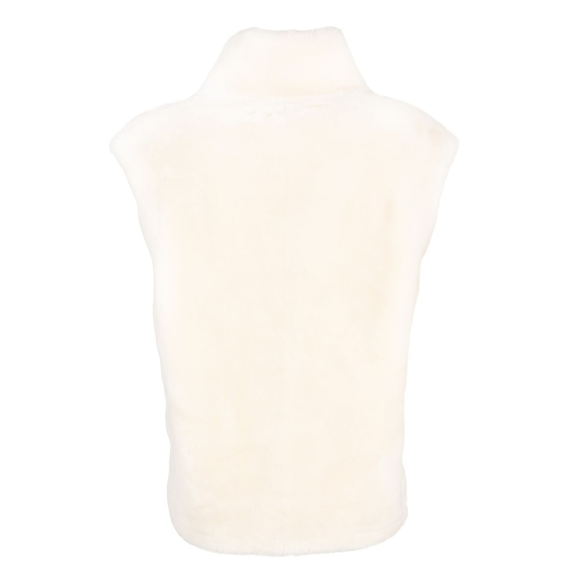 Carmen vest Lær Brun / Hvit
