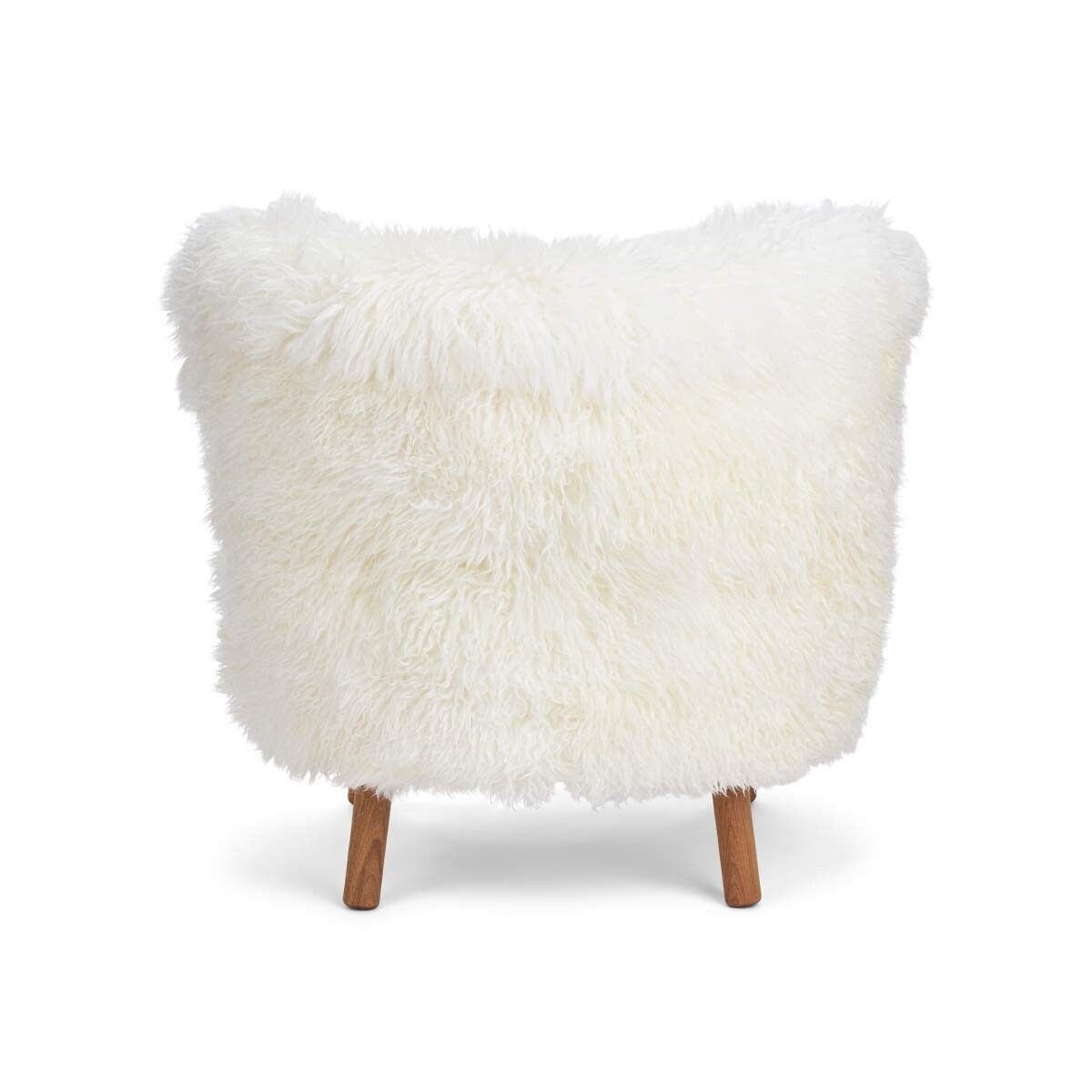 Emil Lounge Chair | Langhåret Hvit