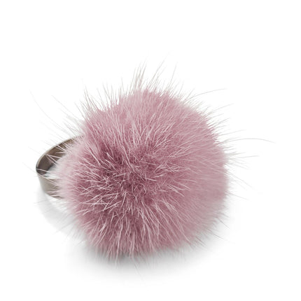 Ring Pom Pom Lys Lilla