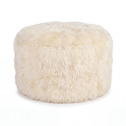 Skandi Footrest | Langhåret Saueksinn | New Zealand Beige