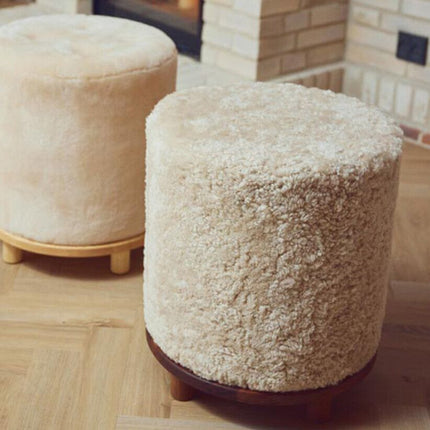 Simon Stool | Short Wool Koksgrå