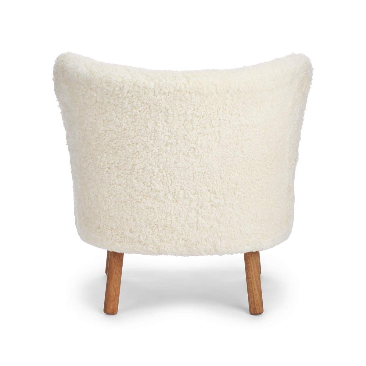 Emil Lounge Chair | Korthåret Hvit