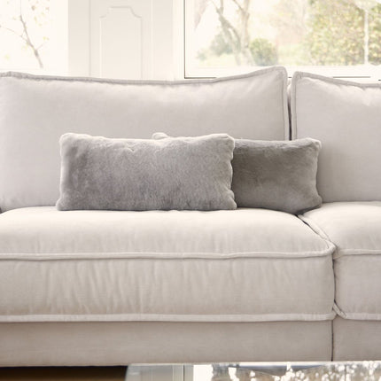 Saueskinnpute | Mokkasin | Dobbeltsidig | 28x56 cm Kastanje