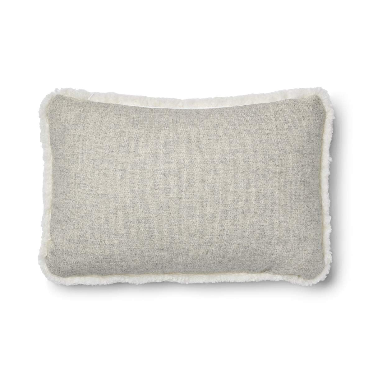 Classic Collection | Ullpute | Korthåret | 52x52 cm | 34x52 cm Sølv / Hvit