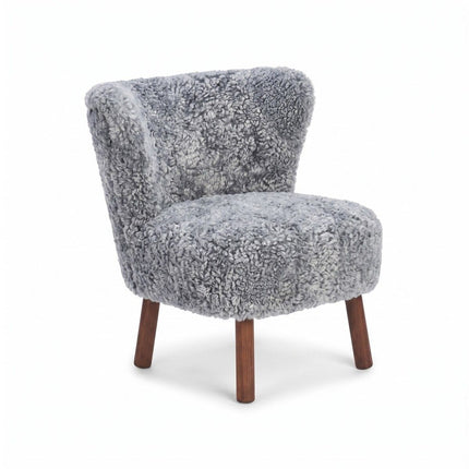 Emily Lounge Chair | Korthåret Lys Grå