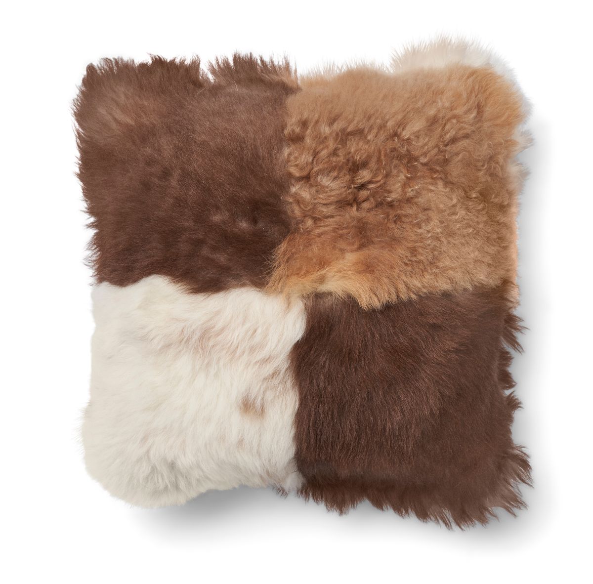 Saueskinnpute | Toscana | Dobbeltsidig Brun / Beige Mix