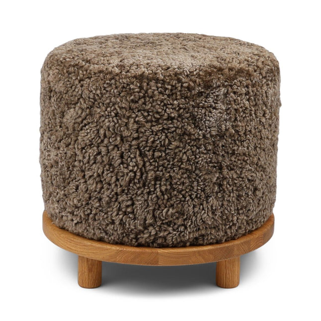 Simon pouf | Korthåret | D46xH42 cm