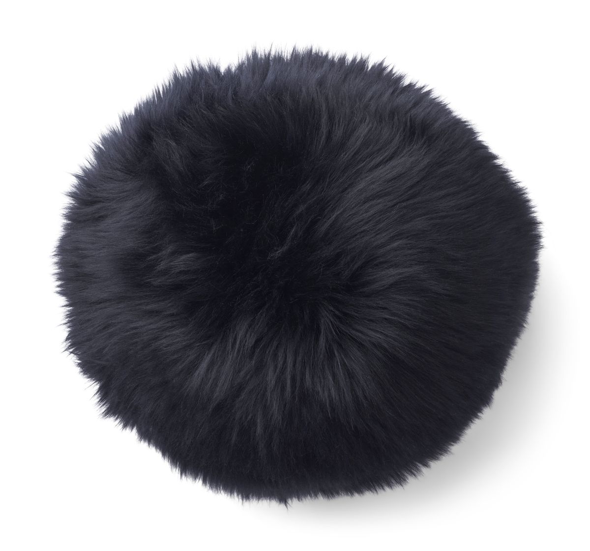 Angelite pute | Langhåret | New Zealand | Ø25/30/35 cm Svart
