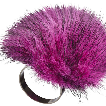 Pom Pom-ring Lys rosa