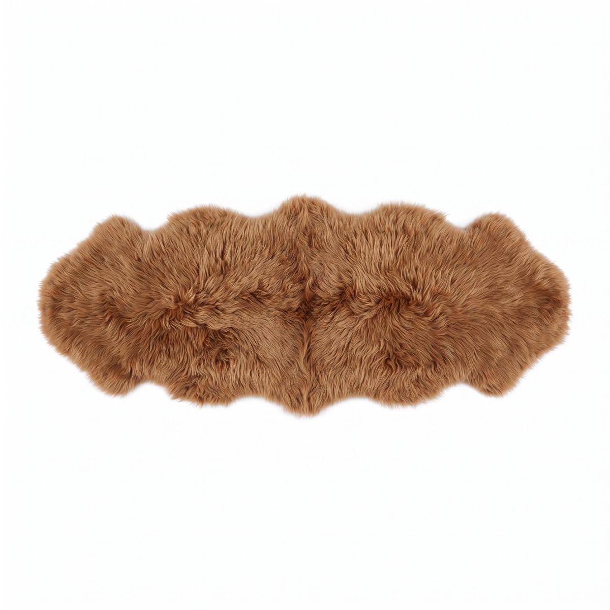 Fellvang Dobbel Saueskinnsfell | Langhåret | New Zealand | 160x60 cm Toffee