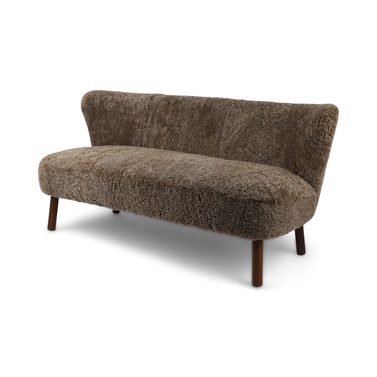 Emanuel 2-seters sofa Lysebrun