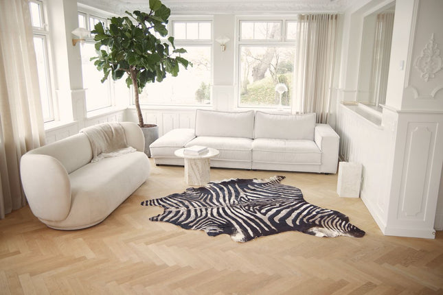 Cow Hide Vintage Zebra 220x170 cm